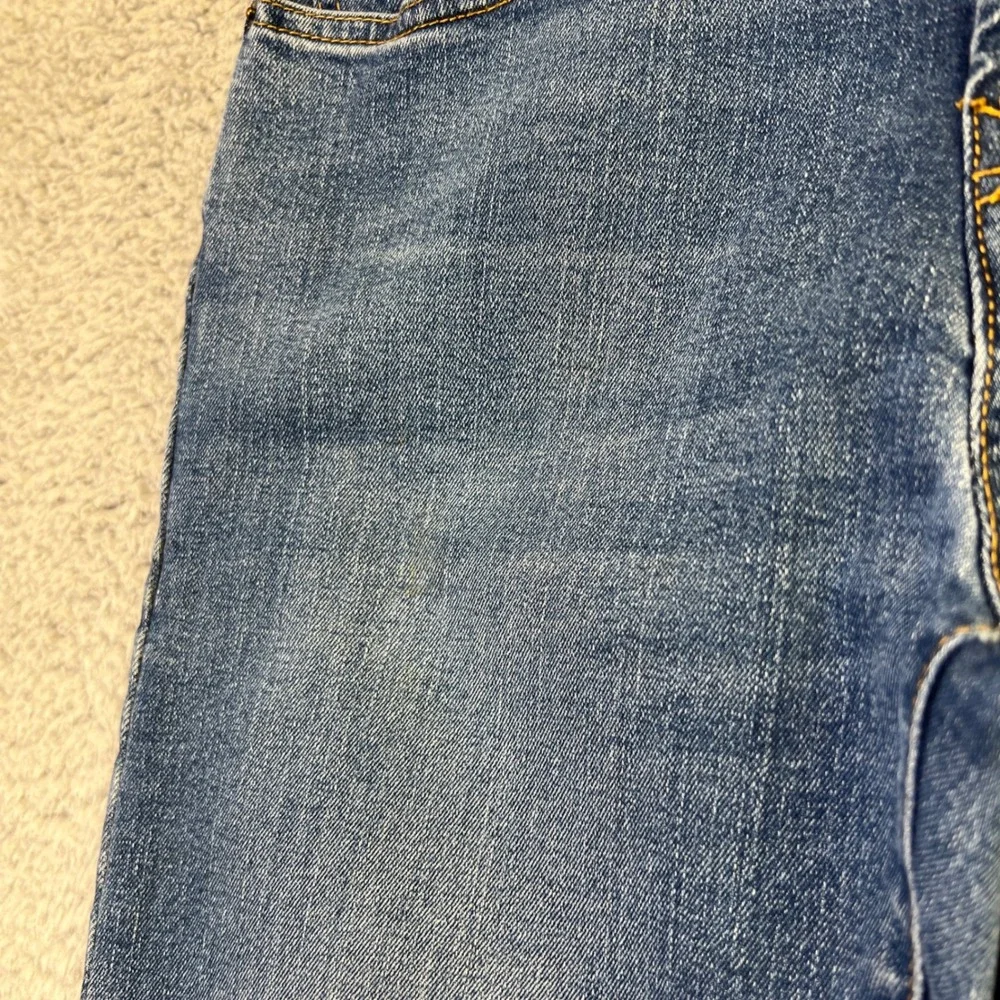Gap Kids Jeans Boys 16 Husky Blue Denim Stretch Straight Medium Wash 358195